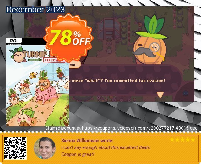 Turnip Boy Commits Tax Evasion PC geniale Preisreduzierung Bildschirmfoto