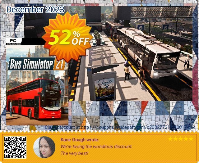Bus Simulator 21 PC discount 52% OFF, 2024 Easter Day offering sales. Bus Simulator 21 PC Deal 2024 CDkeys