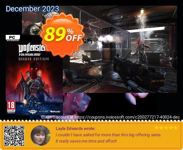Wolfenstein Youngblood Deluxe Edition PC (Steam) ausschließenden Angebote Bildschirmfoto