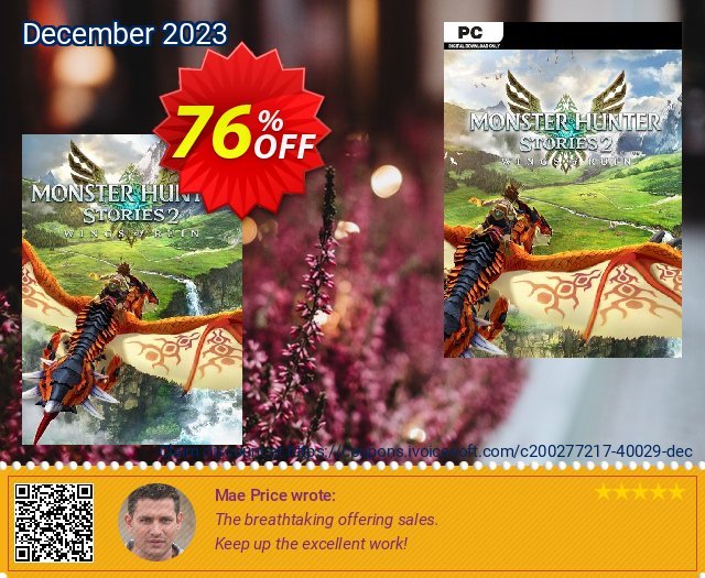 Monster Hunter Stories 2: Wings of Ruin PC discount 76% OFF, 2024 Spring promo sales. Monster Hunter Stories 2: Wings of Ruin PC Deal 2024 CDkeys