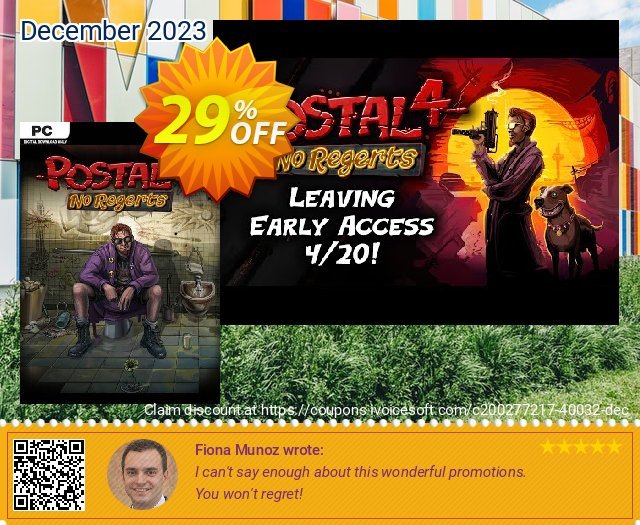 POSTAL 4: No Regerts PC discount 29% OFF, 2024 Easter Day offering sales. POSTAL 4: No Regerts PC Deal 2024 CDkeys