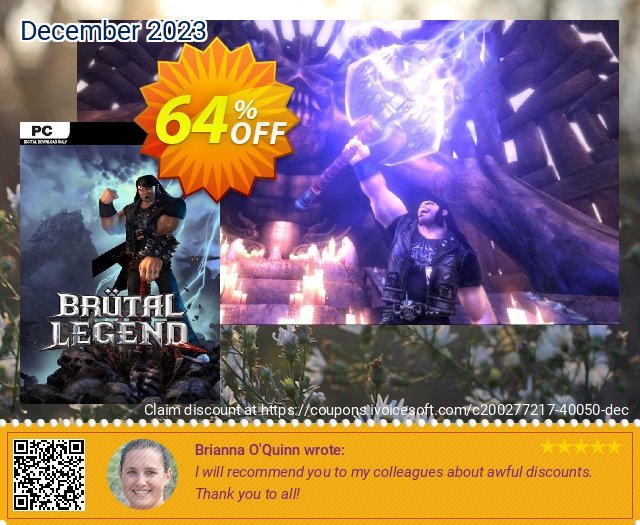 Brutal Legend PC discount 64% OFF, 2024 Labour Day offering sales. Brutal Legend PC Deal 2024 CDkeys