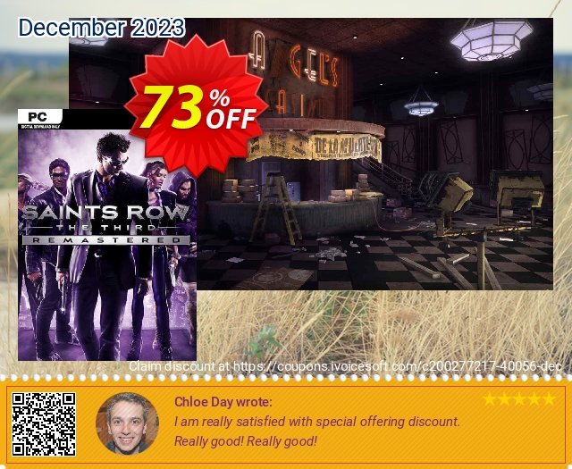 Saints Row: The Third Remastered PC discount 73% OFF, 2024 Working Day offering sales. Saints Row: The Third Remastered PC Deal 2024 CDkeys