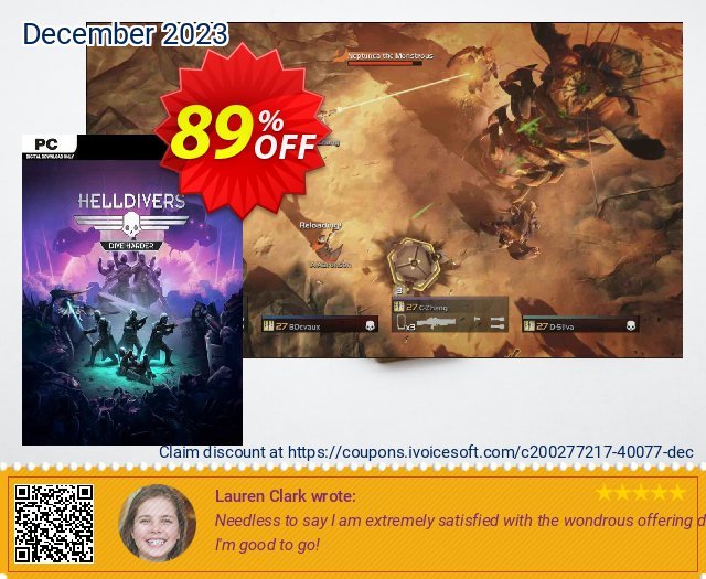 Helldivers Dive Harder Edition PC umwerfenden Nachlass Bildschirmfoto