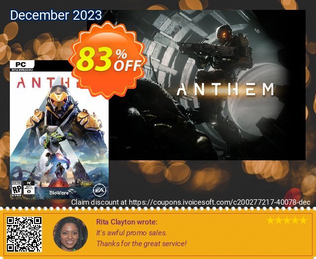 Anthem PC (EN) 令人恐惧的 产品销售 软件截图