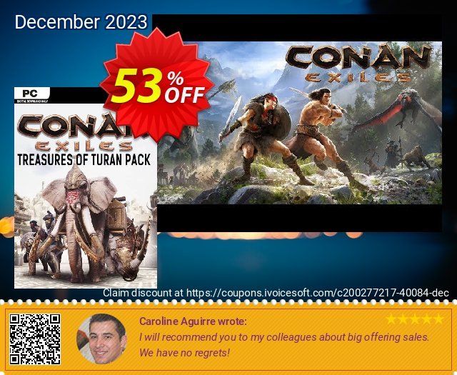 Conan Exiles - Treasures of Turan Pack DLC discount 53% OFF, 2024 Spring offering sales. Conan Exiles - Treasures of Turan Pack DLC Deal 2024 CDkeys
