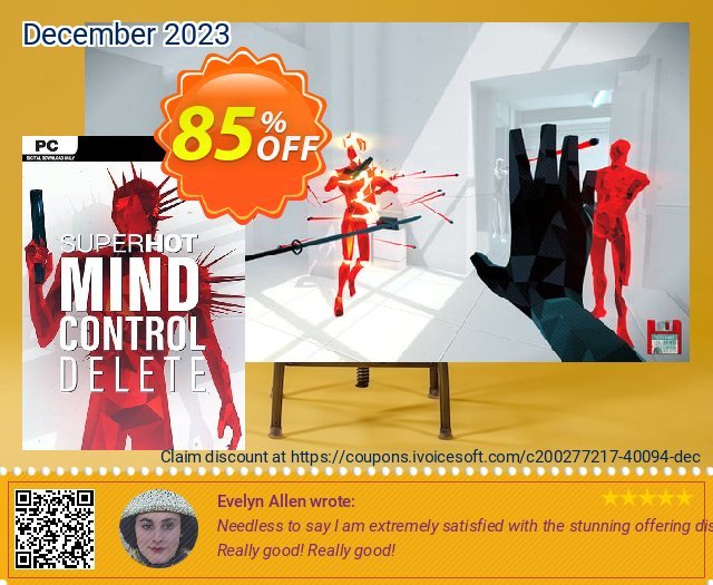 SUPERHOT: MIND CONTROL DELETE PC discount 85% OFF, 2024 African Liberation Day offering sales. SUPERHOT: MIND CONTROL DELETE PC Deal 2024 CDkeys