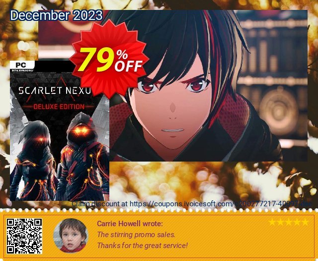 Scarlet Nexus Deluxe PC wundervoll Verkaufsförderung Bildschirmfoto