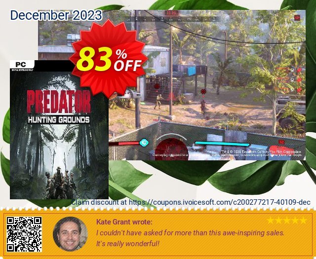 Predator: Hunting Grounds PC discount 83% OFF, 2024 African Liberation Day offering sales. Predator: Hunting Grounds PC Deal 2024 CDkeys