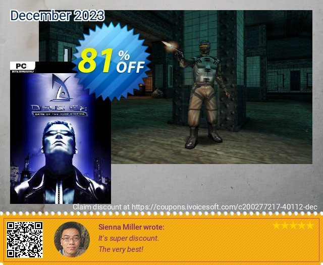 Deus Ex GOTY PC luar biasa baiknya penawaran promosi Screenshot