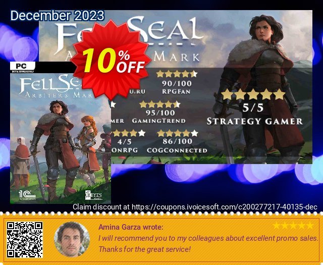 Fell Seal Arbiters Mark PC discount 10% OFF, 2024 Labour Day sales. Fell Seal Arbiters Mark PC Deal 2024 CDkeys