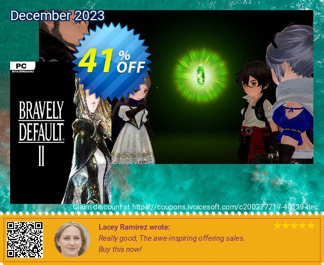 BRAVELY DEFAULT II PC discount 41% OFF, 2024 Mother Day offering discount. BRAVELY DEFAULT II PC Deal 2024 CDkeys