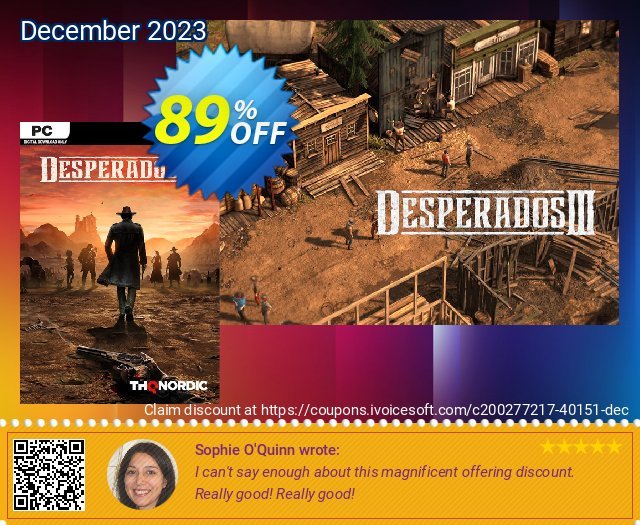 Desperados III PC erstaunlich Außendienst-Promotions Bildschirmfoto