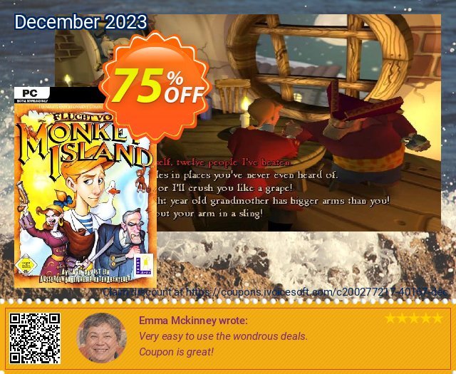 Escape from Monkey Island PC faszinierende Ausverkauf Bildschirmfoto