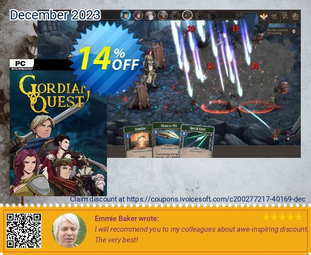 Gordian Quest PC discount 14% OFF, 2024 Mother Day offering sales. Gordian Quest PC Deal 2024 CDkeys