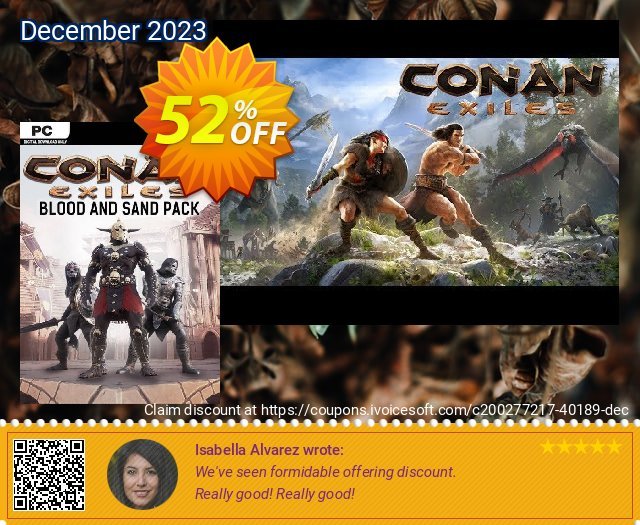 Conan Exiles - Blood and Sand Pack DLC wunderschön Beförderung Bildschirmfoto