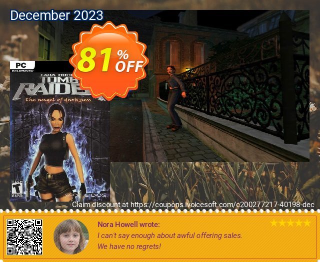 Tomb Raider VI: The Angel of Darkness PC 令人恐惧的 销售 软件截图