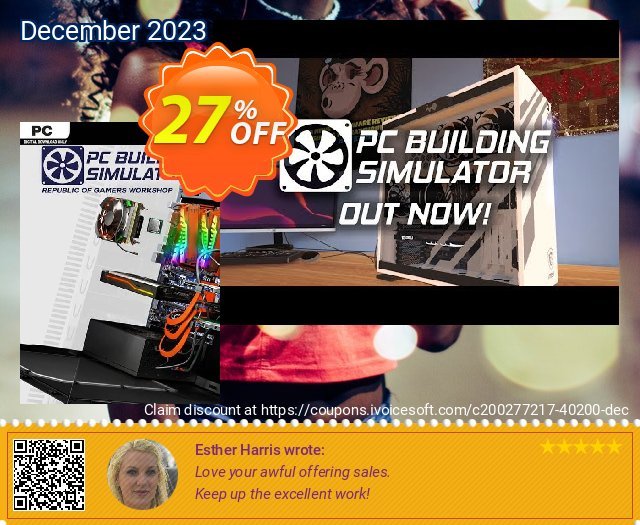 PC Building Simulator - Republic of Gamers Workshop DLC impresif kode voucher Screenshot