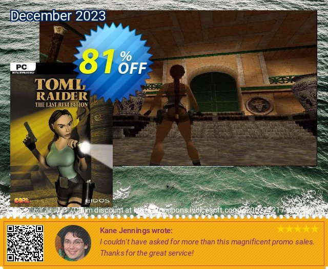 Tomb Raider IV: The Last Revelation PC Sonderangebote Promotionsangebot Bildschirmfoto