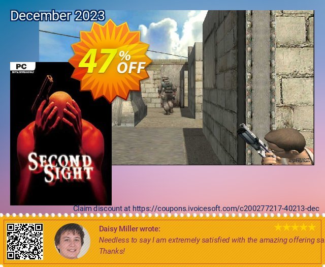 Second Sight PC discount 47% OFF, 2024 World Ovarian Cancer Day offer. Second Sight PC Deal 2024 CDkeys