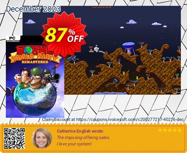 Worms World Party Remastered PC wunderbar Verkaufsförderung Bildschirmfoto