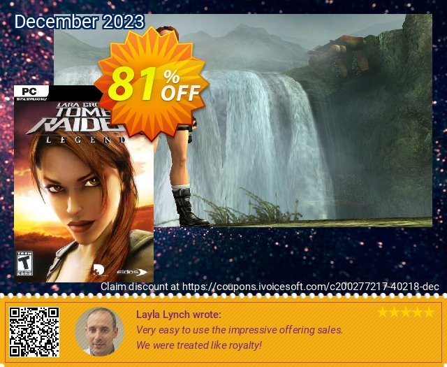 Tomb Raider: Legend PC atemberaubend Ausverkauf Bildschirmfoto