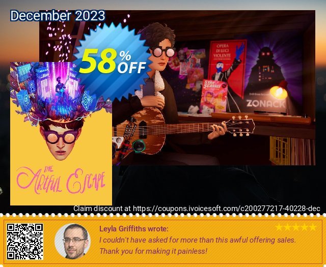 The Artful Escape PC faszinierende Promotionsangebot Bildschirmfoto