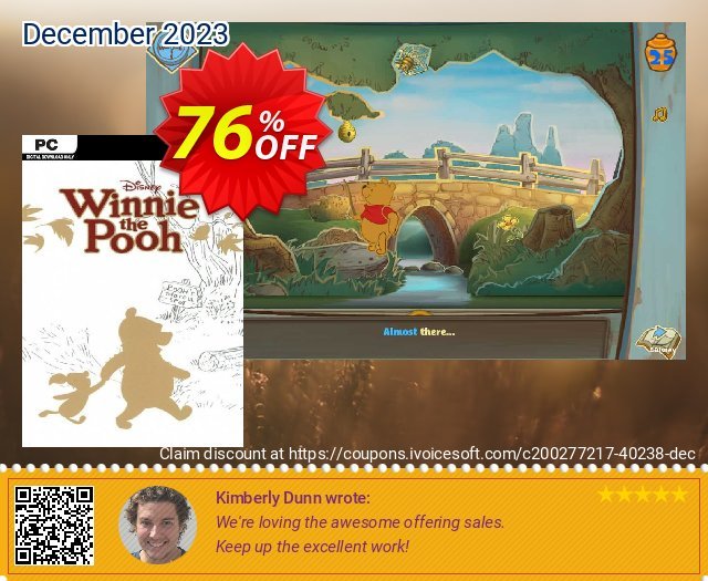 Disney Winnie The Pooh PC 令人惊奇的 产品销售 软件截图