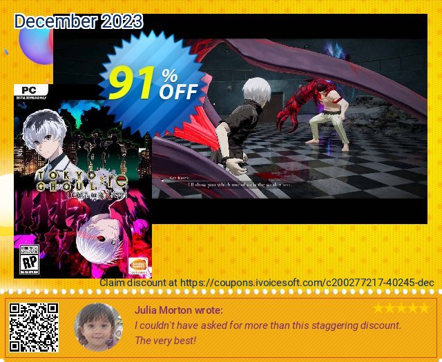Tokyo Ghoul :re [Call To Exist] PC discount 91% OFF, 2024 Labour Day offering sales. Tokyo Ghoul :re [Call To Exist] PC Deal 2024 CDkeys