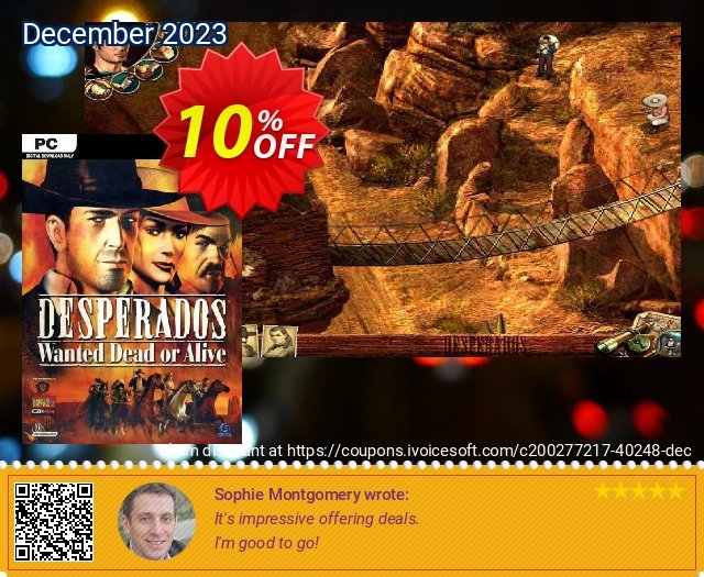 Desperados Wanted Dead or Alive PC 令人敬畏的 销售 软件截图