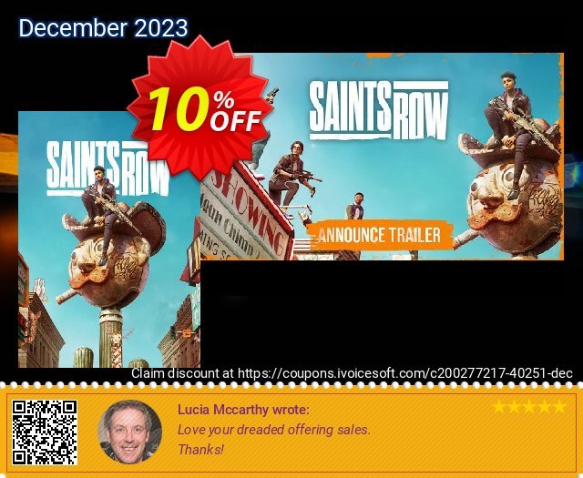 Saints Row PC (WW) verblüffend Ausverkauf Bildschirmfoto