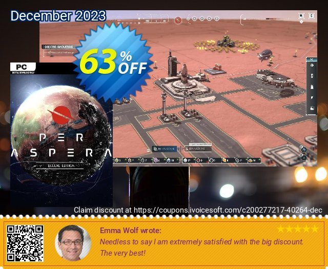 Per Aspera Deluxe Edition PC menakuntukan penawaran promosi Screenshot