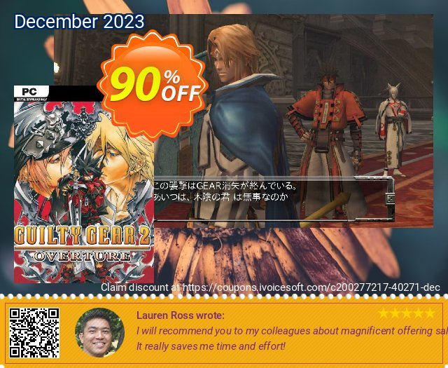 Guilty Gear 2 Overture PC discount 90% OFF, 2024 April Fools' Day offer. Guilty Gear 2 Overture PC Deal 2024 CDkeys