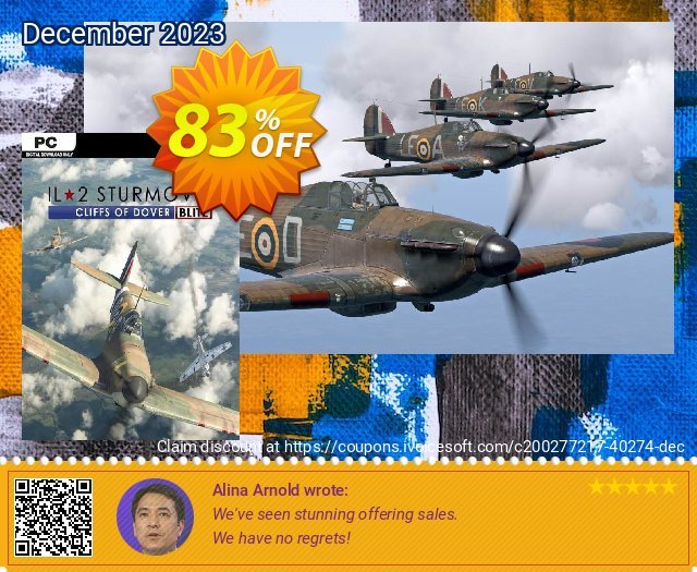 IL-2 Sturmovik Cliffs of Dover Blitz Edition PC discount 83% OFF, 2024 African Liberation Day offering deals. IL-2 Sturmovik Cliffs of Dover Blitz Edition PC Deal 2024 CDkeys