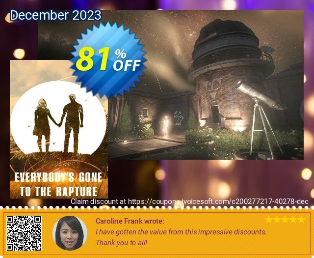 Get 80% OFF Everybody&#039;s Gone to the Rapture PC discounts