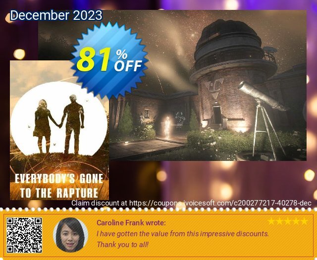 Everybody's Gone to the Rapture PC discount 81% OFF, 2024 Resurrection Sunday offering sales. Everybody&#039;s Gone to the Rapture PC Deal 2024 CDkeys