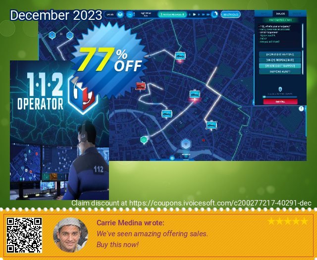 112 Operator PC aufregenden Sale Aktionen Bildschirmfoto