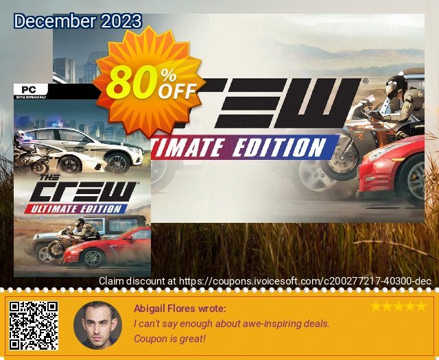 The Crew Ultimate Edition PC discount 80% OFF, 2024 World Heritage Day offering sales. The Crew Ultimate Edition PC Deal 2024 CDkeys