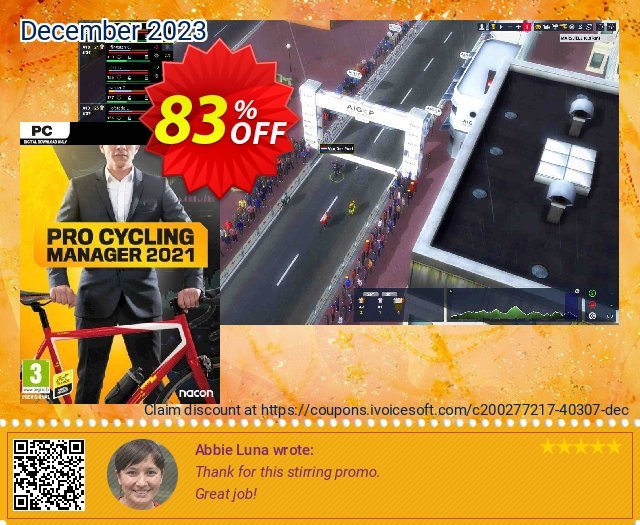 Pro Cycling Manager 2021 PC 令人敬畏的 产品销售 软件截图