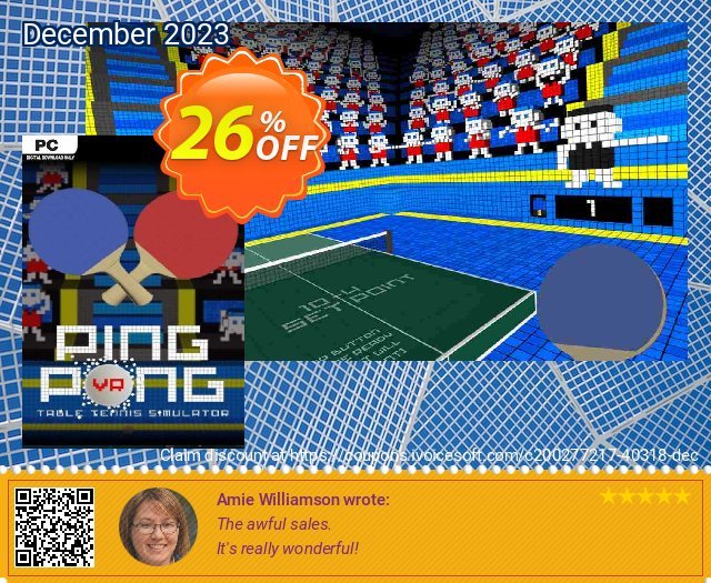 VR Ping Pong PC discount 26% OFF, 2024 World Ovarian Cancer Day offering sales. VR Ping Pong PC Deal 2024 CDkeys