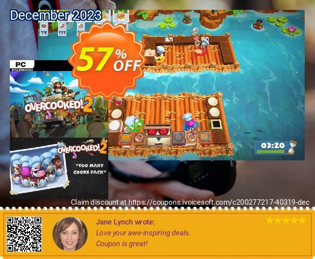 Overcooked! 2 + Too Many Cooks Pack PC discount 57% OFF, 2024 Spring offering sales. Overcooked! 2 + Too Many Cooks Pack PC Deal 2024 CDkeys