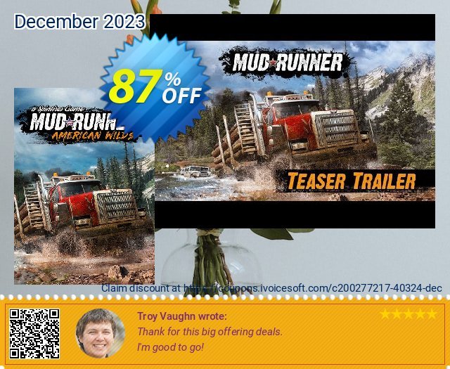 Spintires Mudrunner American Wilds PC keren voucher promo Screenshot