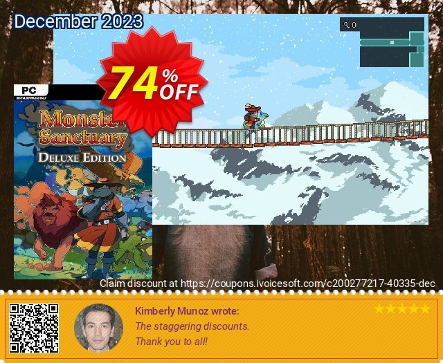 Monster Sanctuary Deluxe Edition PC Sonderangebote Verkaufsförderung Bildschirmfoto