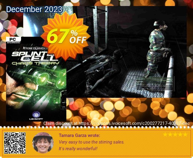 Tom Clancy&#039;s Splinter Cell Chaos Theory PC 惊人的 产品销售 软件截图