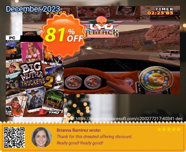 Big Mutha Truckers 2 PC hebat voucher promo Screenshot