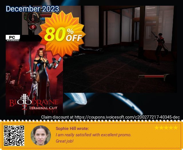 BloodRayne 2: Terminal Cut PC verblüffend Ermäßigungen Bildschirmfoto