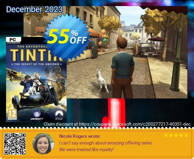 The Adventure of Tintin Secret of the Unicorn PC discount 55% OFF, 2024 Mother Day promo sales. The Adventure of Tintin Secret of the Unicorn PC Deal 2024 CDkeys