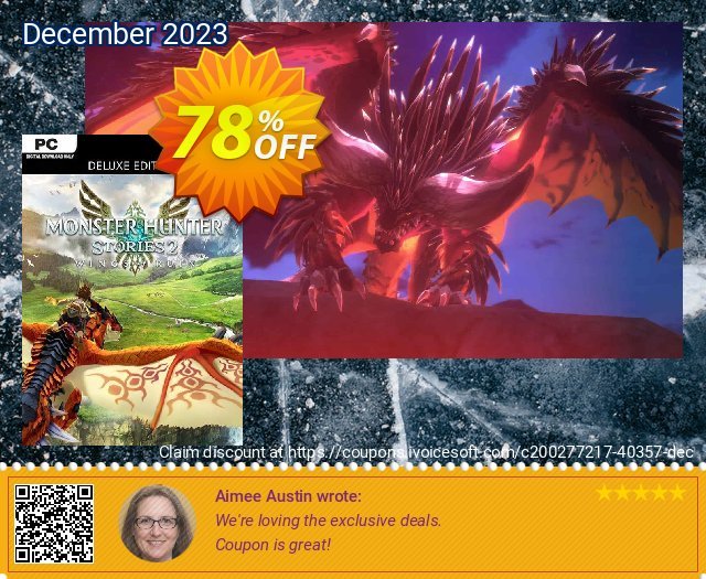 Monster Hunter Stories 2: Wings of Ruin Deluxe Edition PC 可怕的 产品销售 软件截图