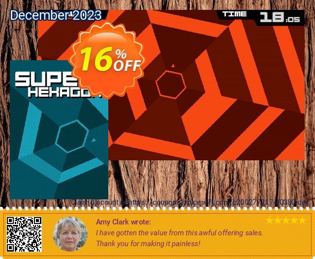 Super Hexagon PC baik sekali promosi Screenshot