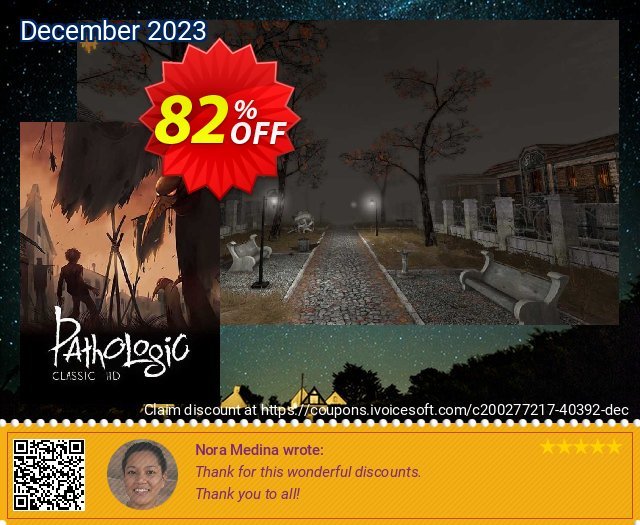 Pathologic Classic HD PC eksklusif voucher promo Screenshot